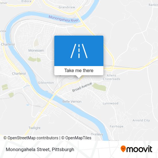 Mapa de Monongahela Street