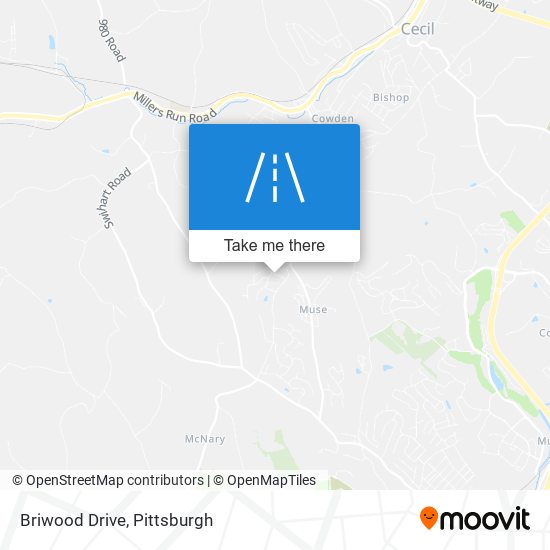 Briwood Drive map