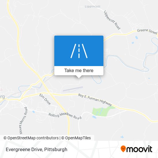 Mapa de Evergreene Drive