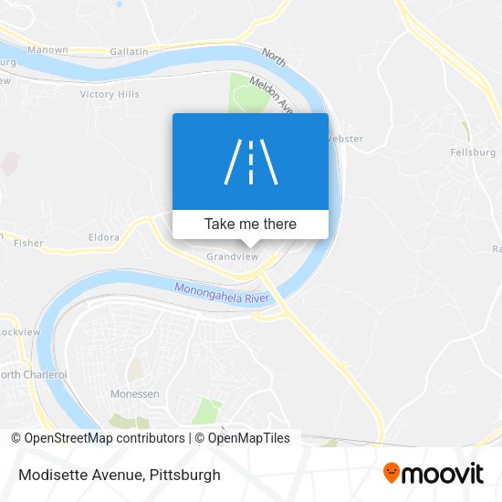 Modisette Avenue map