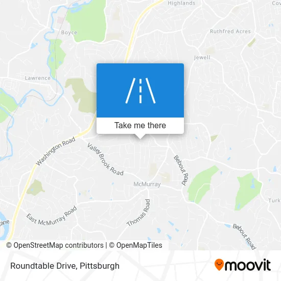 Roundtable Drive map