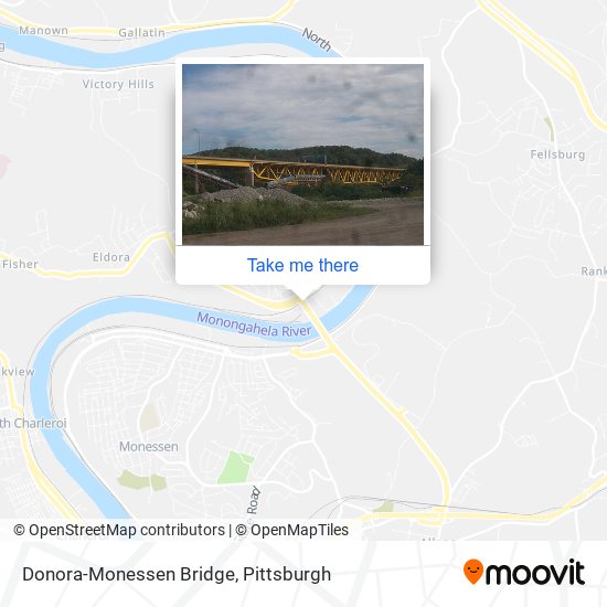 Mapa de Donora-Monessen Bridge