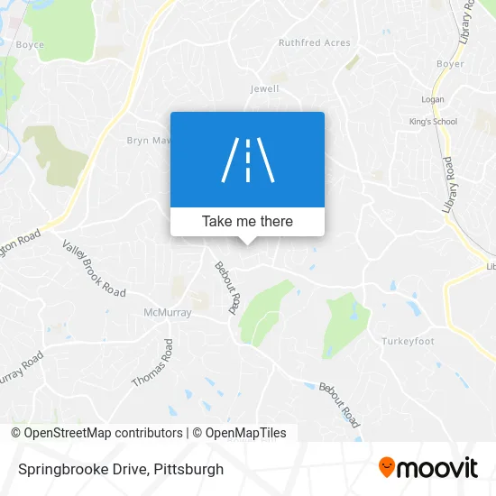 Springbrooke Drive map