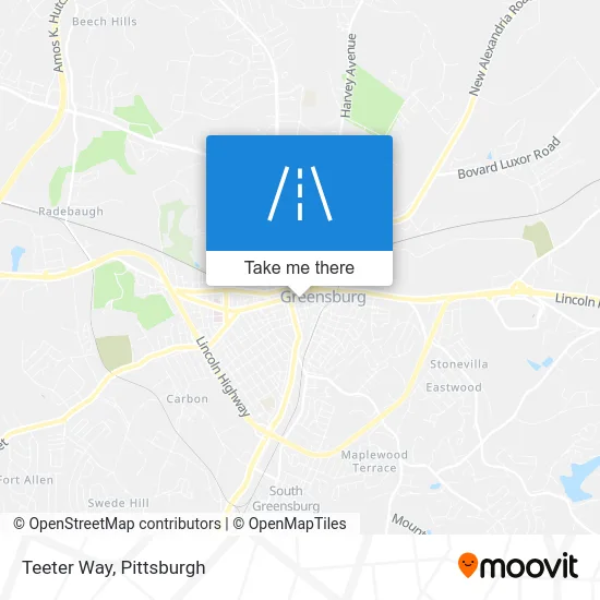 Teeter Way map