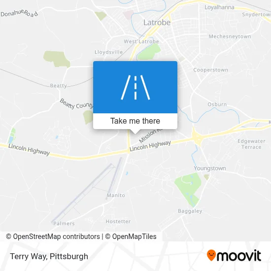 Terry Way map