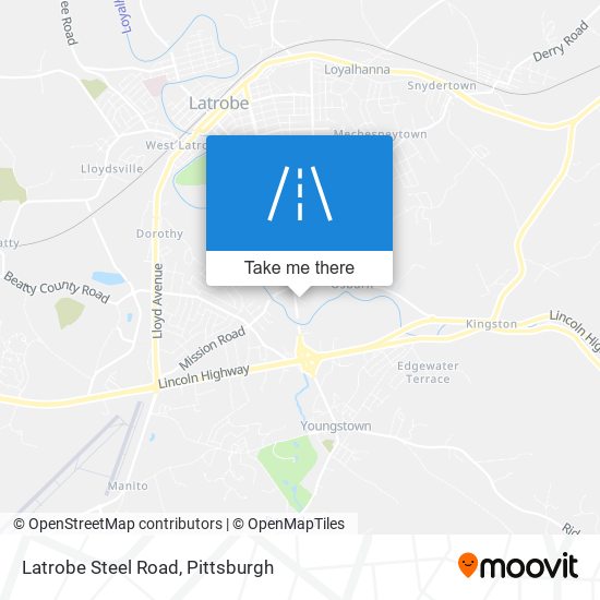 Mapa de Latrobe Steel Road