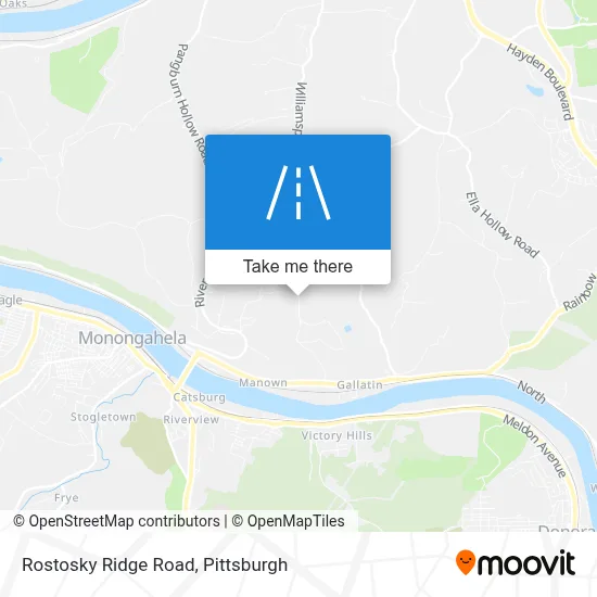 Rostosky Ridge Road map