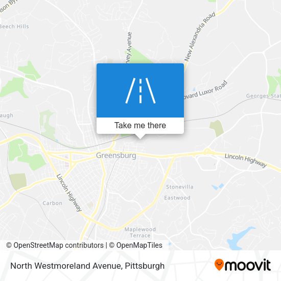 Mapa de North Westmoreland Avenue