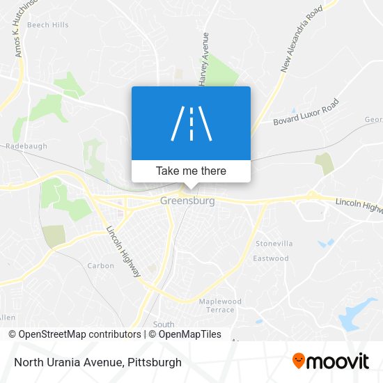 North Urania Avenue map