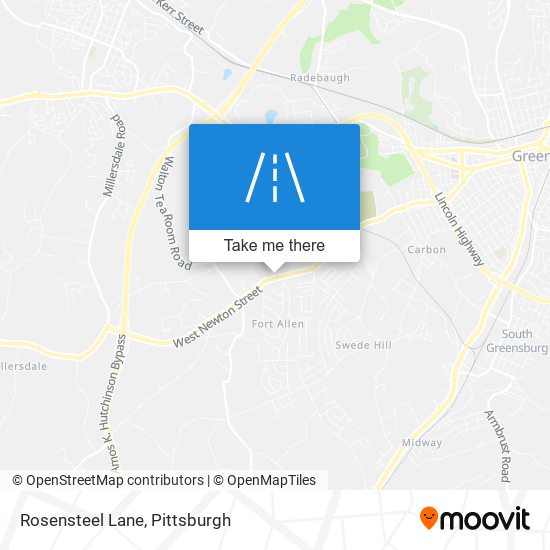 Rosensteel Lane map