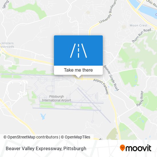 Beaver Valley Expressway map