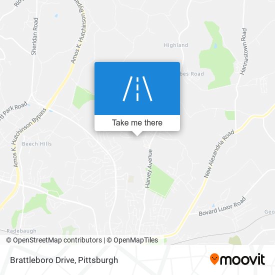 Mapa de Brattleboro Drive