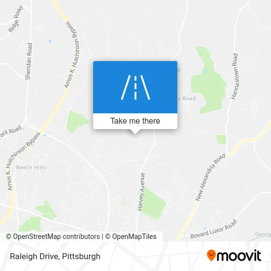 Raleigh Drive map