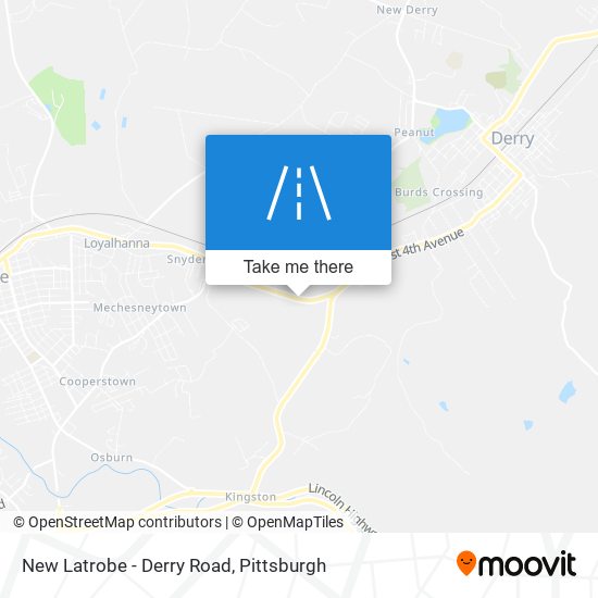 Mapa de New Latrobe - Derry Road