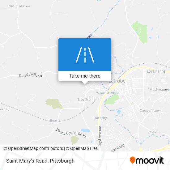 Saint Mary's Road map