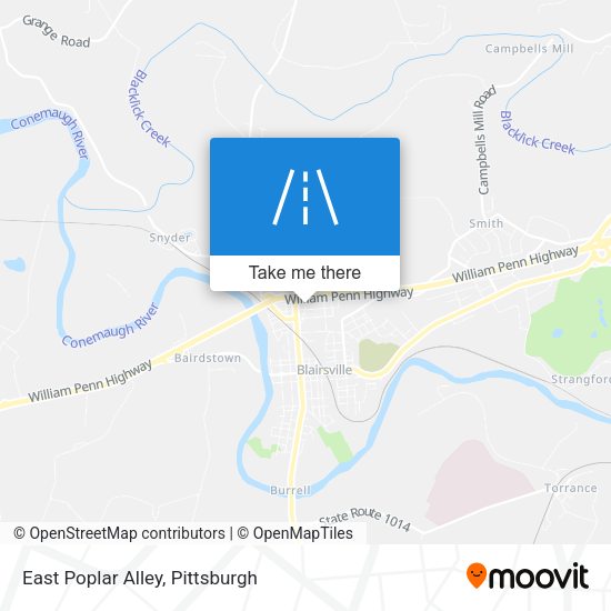 Mapa de East Poplar Alley