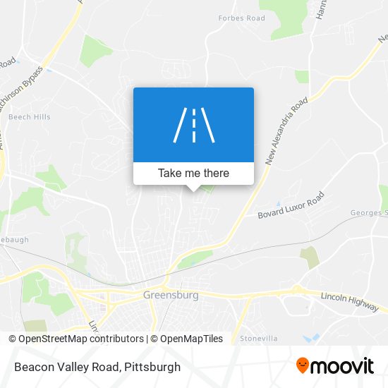 Beacon Valley Road map