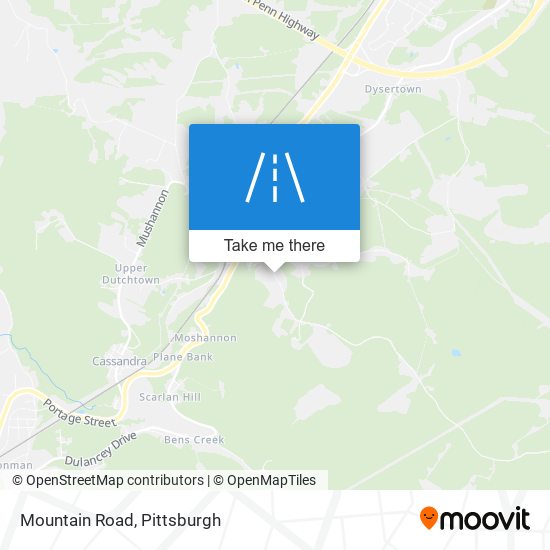 Mountain Road map