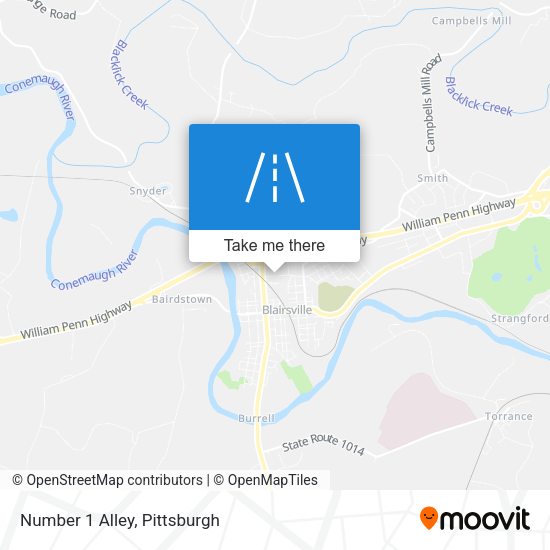 Number 1 Alley map