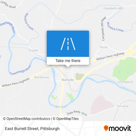 Mapa de East Burrell Street