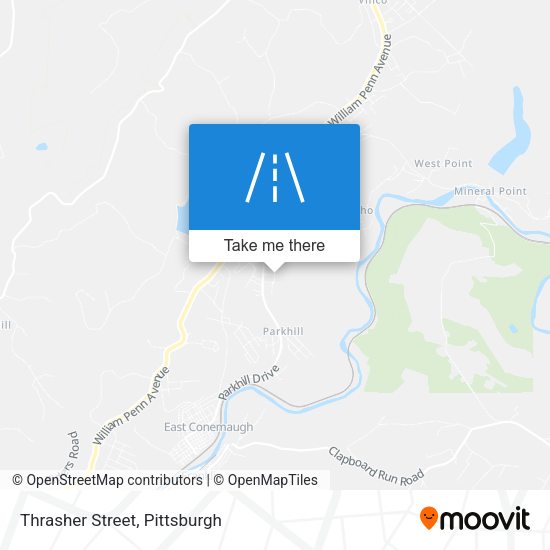 Mapa de Thrasher Street