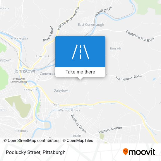 Mapa de Podlucky Street
