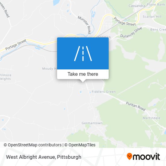 West Albright Avenue map