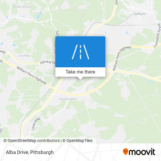 Alba Drive map