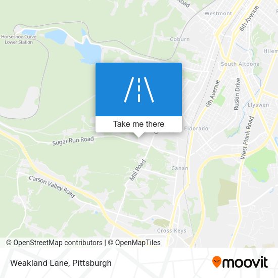 Mapa de Weakland Lane