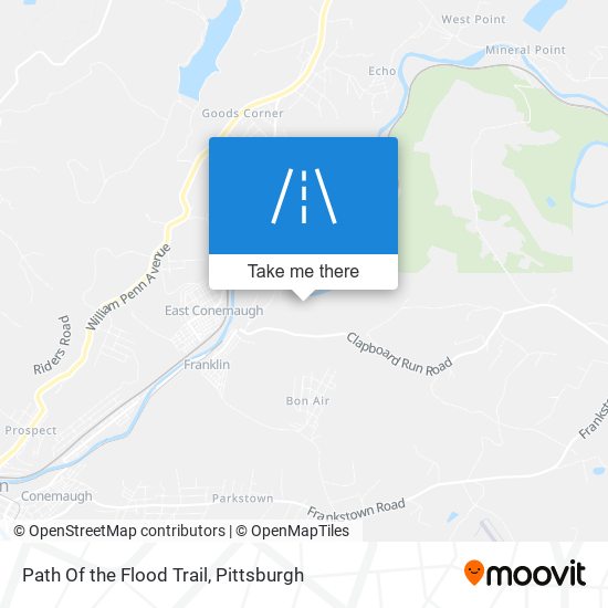 Mapa de Path Of the Flood Trail