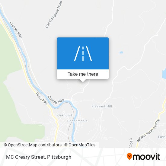 MC Creary Street map