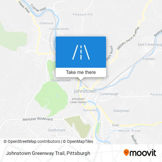 Johnstown Greenway Trail map