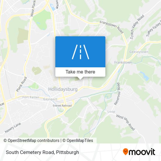 South Cemetery Road map