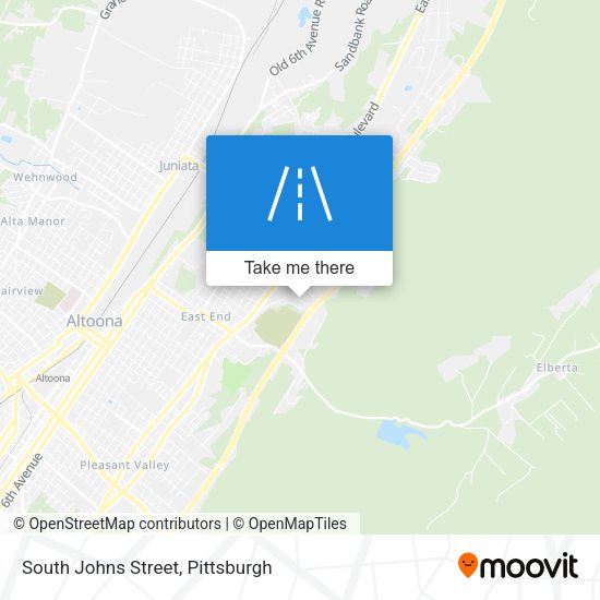 South Johns Street map