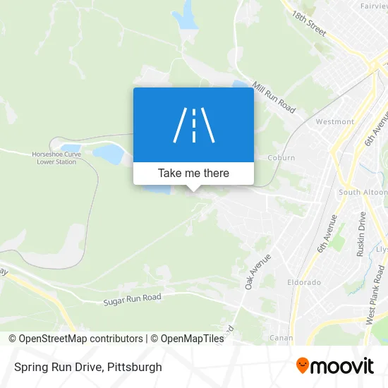 Spring Run Drive map