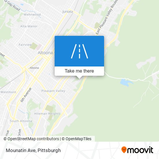 Mapa de Mounatin Ave