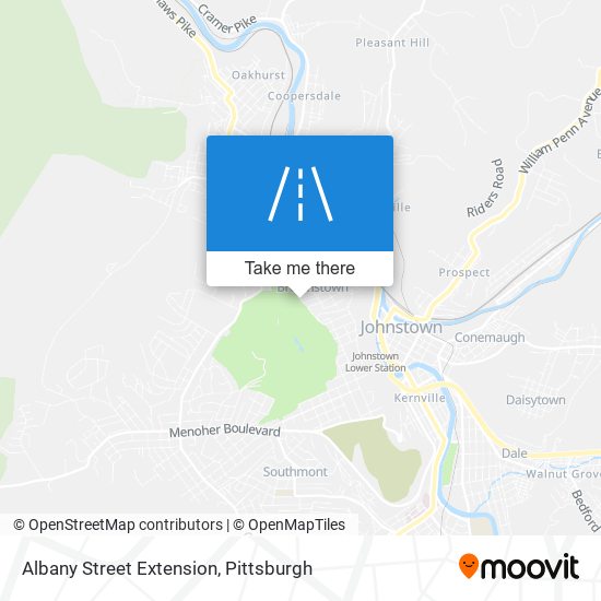 Albany Street Extension map