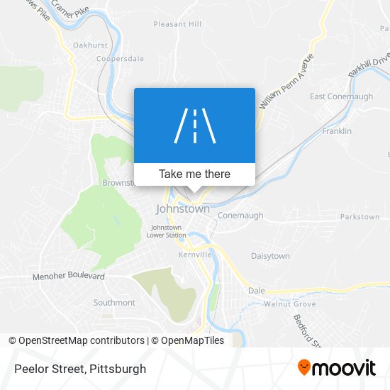 Peelor Street map