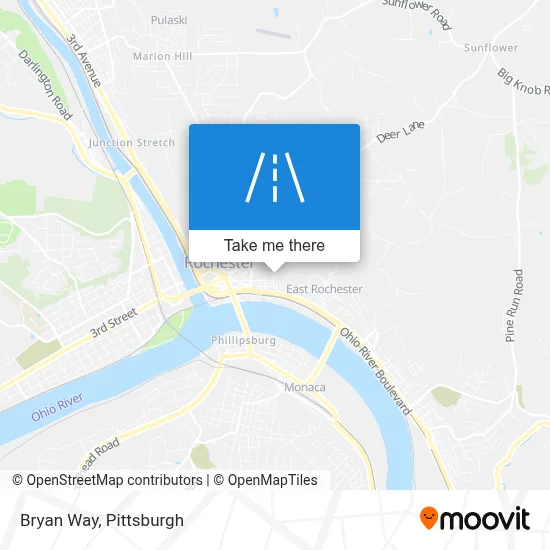 Bryan Way map