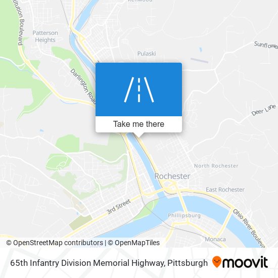 Mapa de 65th Infantry Division Memorial Highway