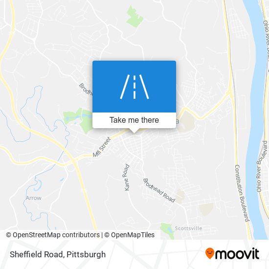 Mapa de Sheffield Road