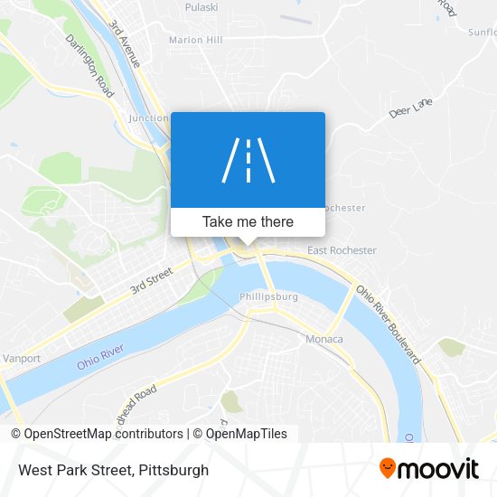 West Park Street map