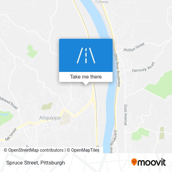 Mapa de Spruce Street