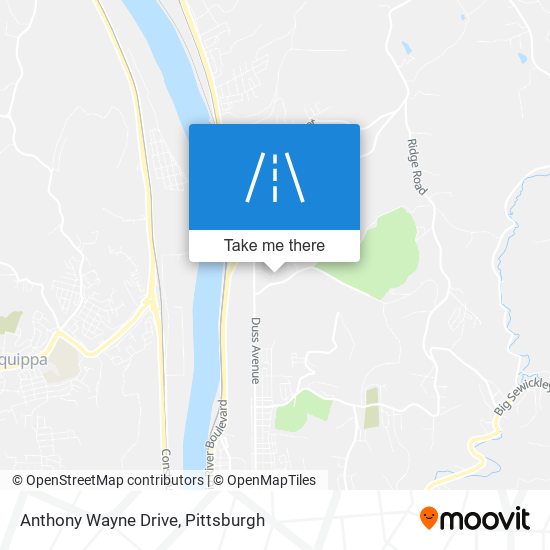 Mapa de Anthony Wayne Drive
