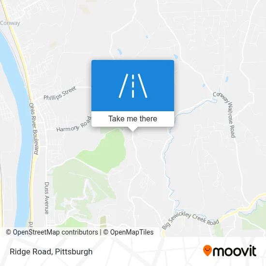 Ridge Road map