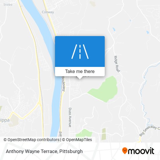 Mapa de Anthony Wayne Terrace