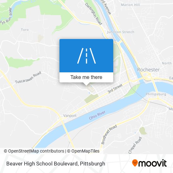 Mapa de Beaver High School Boulevard