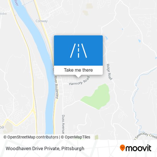 Mapa de Woodhaven Drive Private