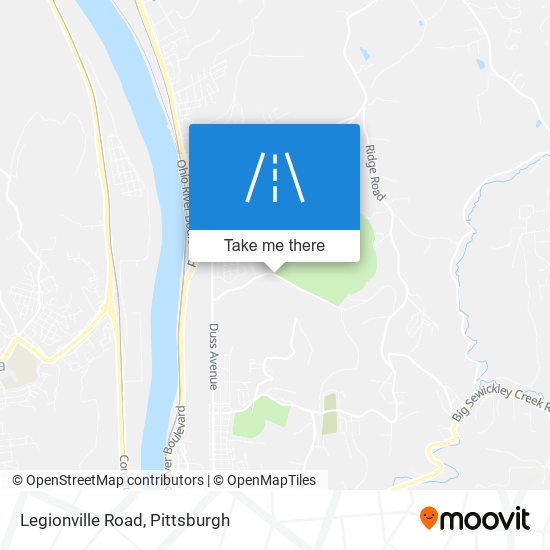 Mapa de Legionville Road