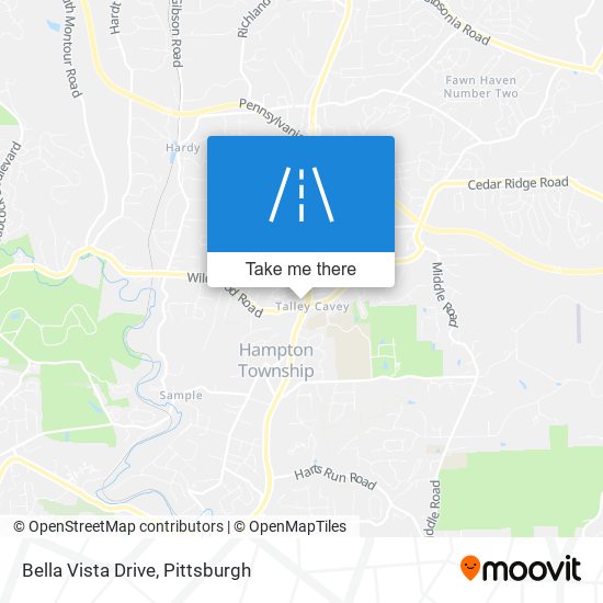 Mapa de Bella Vista Drive